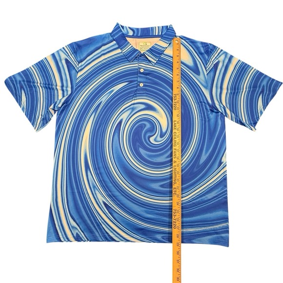Obnoxious Golf - OG Of Loud Golf - Mens Polo Size XXL With Blue Swirl Design - Picture 3 of 6